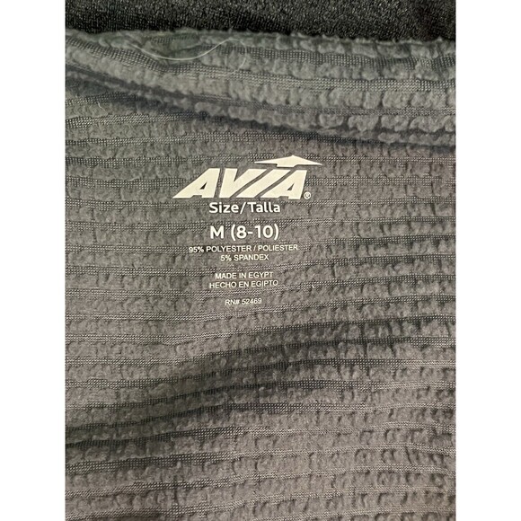 AVIA Women's Size Medium Gray Activewear Pullover Ribbed 1/4 Zip Shirt - Picture 3 of 3